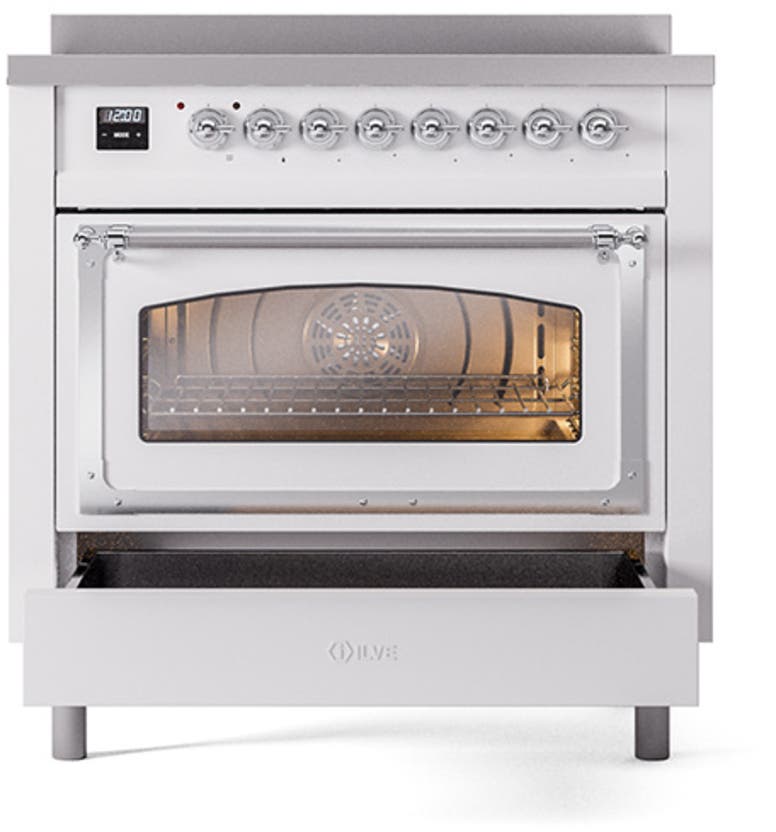 Ilve UNI366NMPWHC White With Chrome Knobs