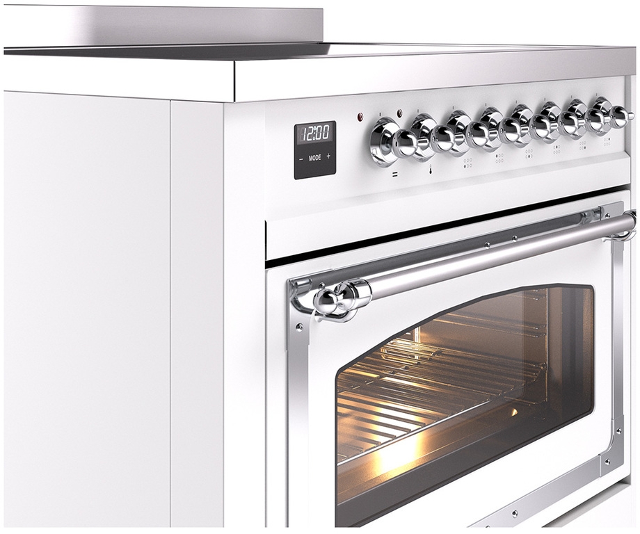 Ilve UNI366NMPWHC White With Chrome Knobs