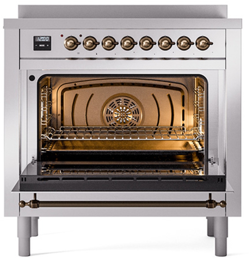 Ilve UNI366NMPSSB Stainless Steel With Bronze Knobs