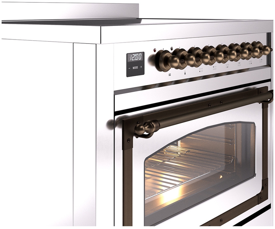 Ilve UNI366NMPSSB Stainless Steel With Bronze Knobs