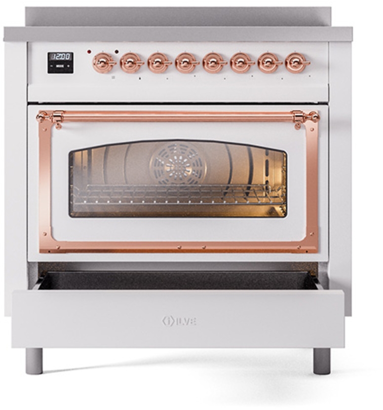 Ilve UNI366NMPRAP Ral Custom Color With Copper Knobs