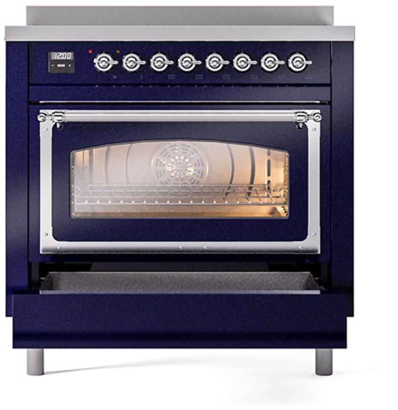 Ilve UNI366NMPMBC Midnight Blue With Chrome Knobs
