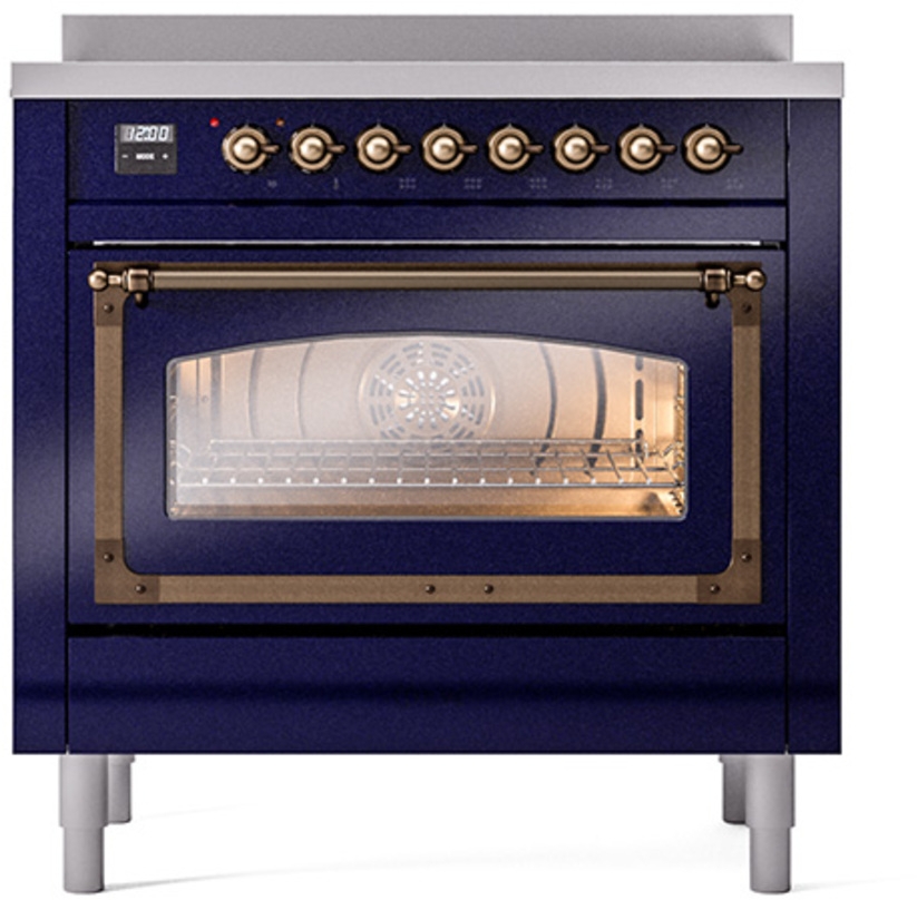 Ilve UNI366NMPMBB Midnight Blue With Bronze Knobs