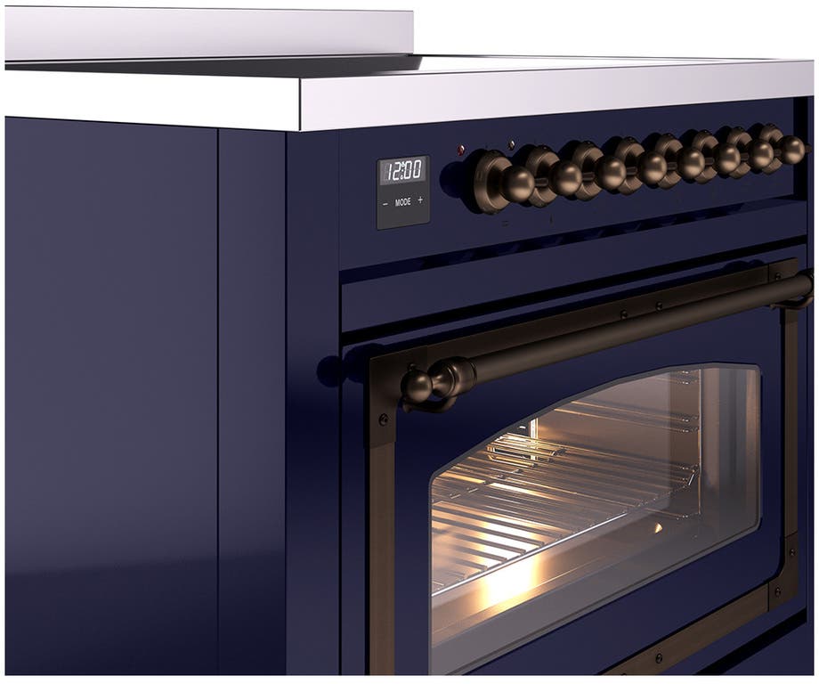 Ilve UNI366NMPMBB Midnight Blue With Bronze Knobs