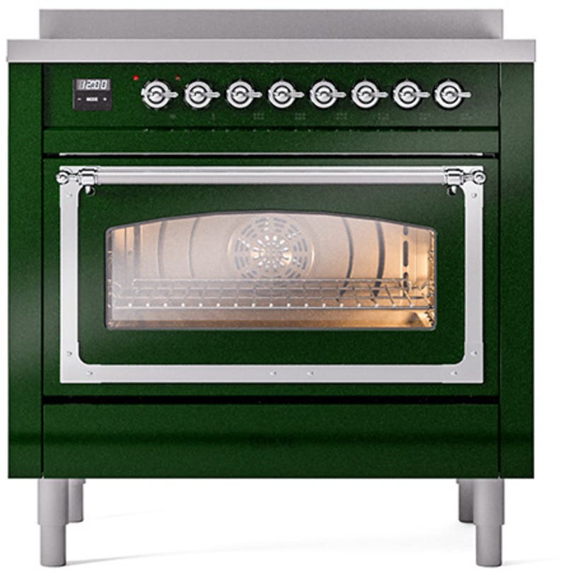 Ilve UNI366NMPEGC Emerald Green With Chrome Knobs