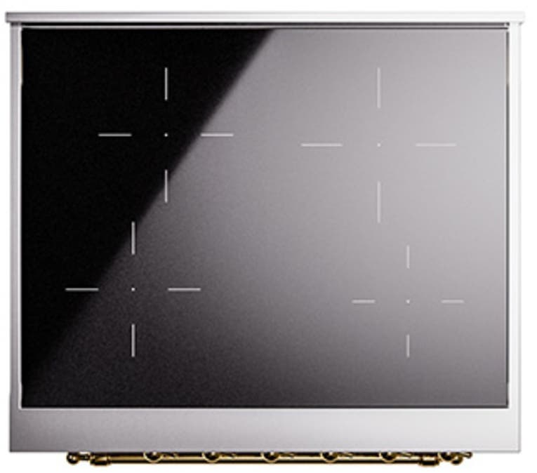 Ilve UNI304QNMPSSG Stainless Steel With Brass Knobs