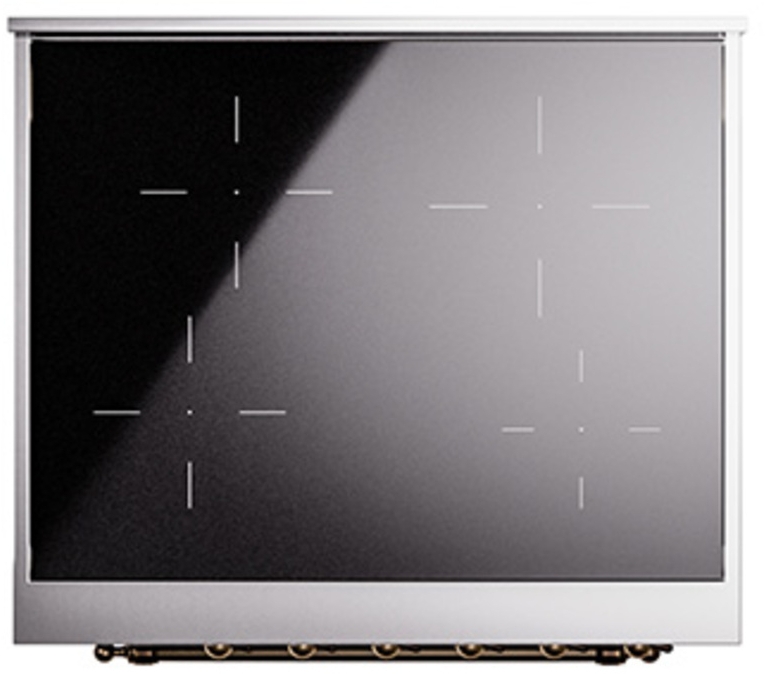 Ilve UNI304QNMPBKB Glossy Black With Bronze Knobs