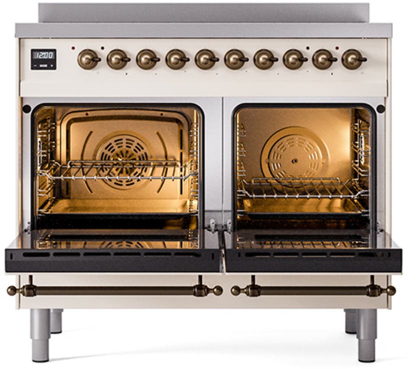 Ilve UNDI406QNMPAWB Antique White With Bronze Knobs