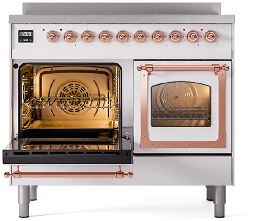 Ilve UNDI406NMPWHP White With Copper Knobs