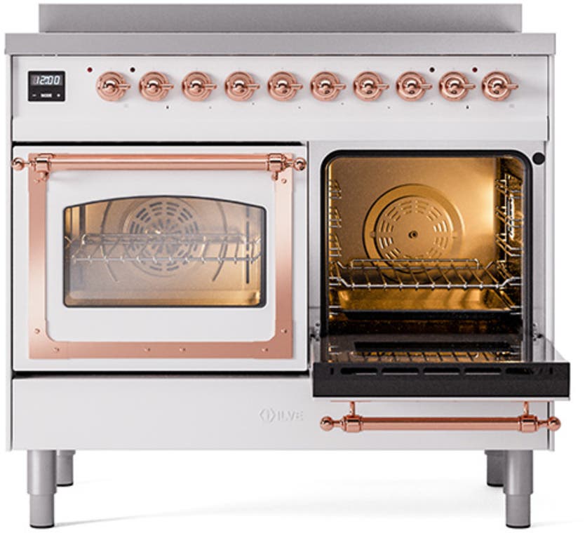 Ilve UNDI406NMPWHP White With Copper Knobs