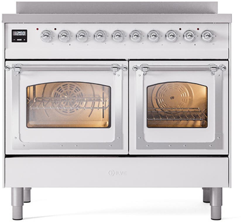 Ilve UNDI406NMPWHC White With Chrome Knobs