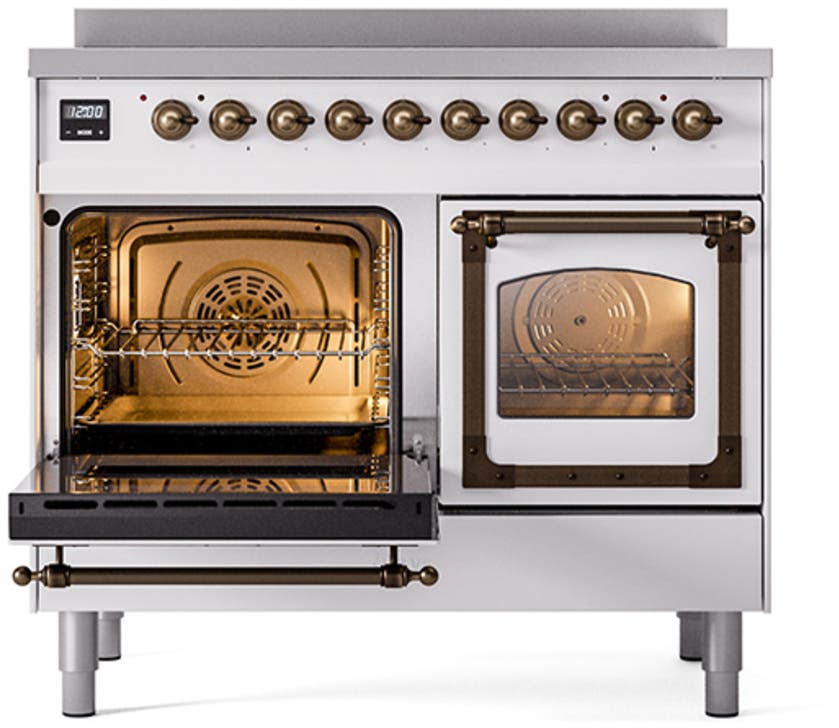Ilve UNDI406NMPWHB White With Bronze Knobs