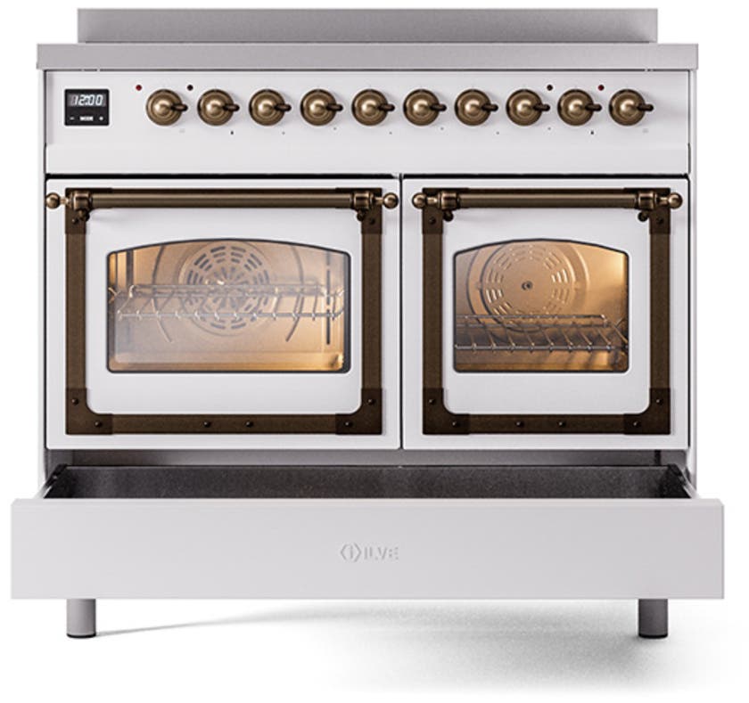 Ilve UNDI406NMPWHB White With Bronze Knobs