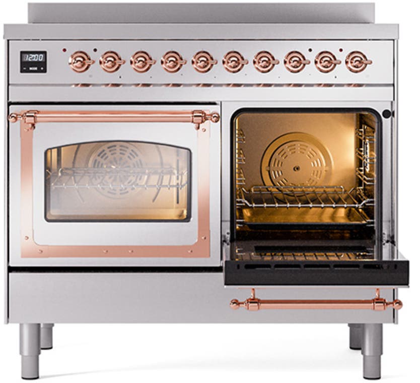 Ilve UNDI406NMPSSP Stainless Steel With Copper Knobs