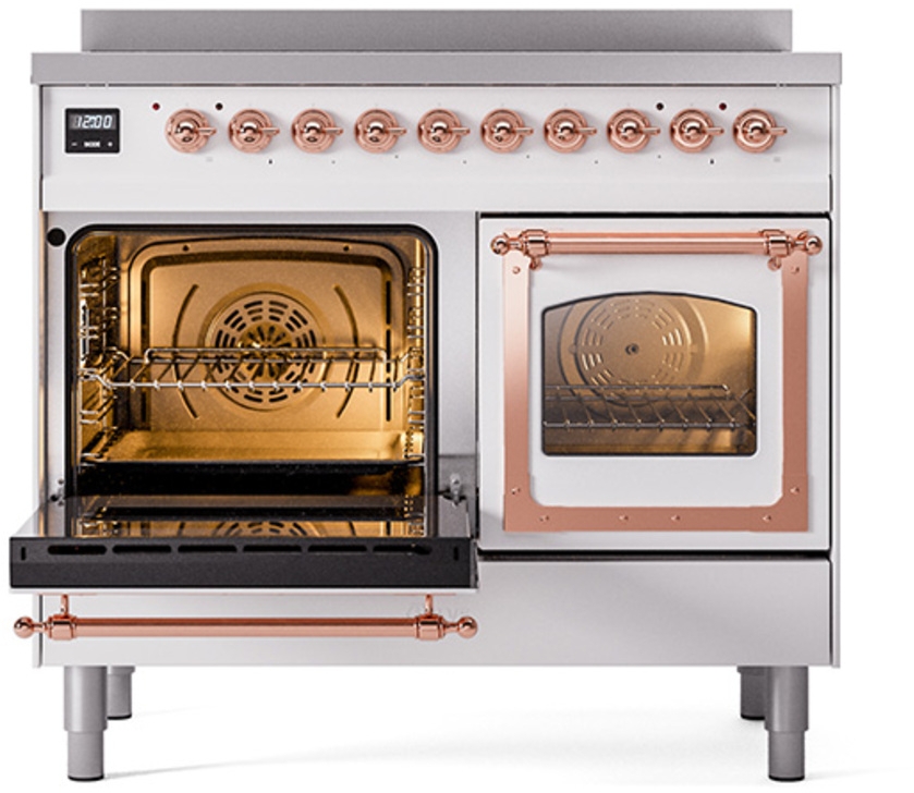 Ilve UNDI406NMPRAP Ral Custom Color With Copper Knobs