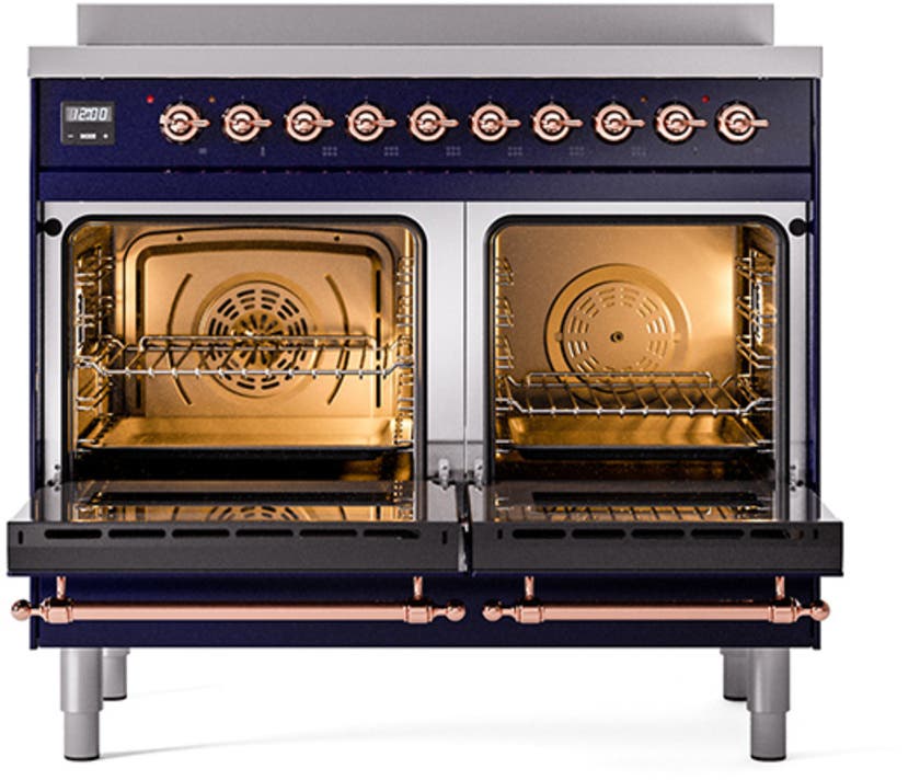 Ilve UNDI406NMPMGP Midnight Blue With Copper Knobs
