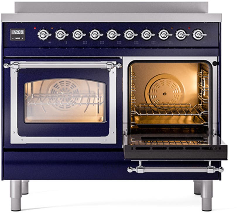 Ilve UNDI406NMPMGC Midnight Blue With Chrome Knobs