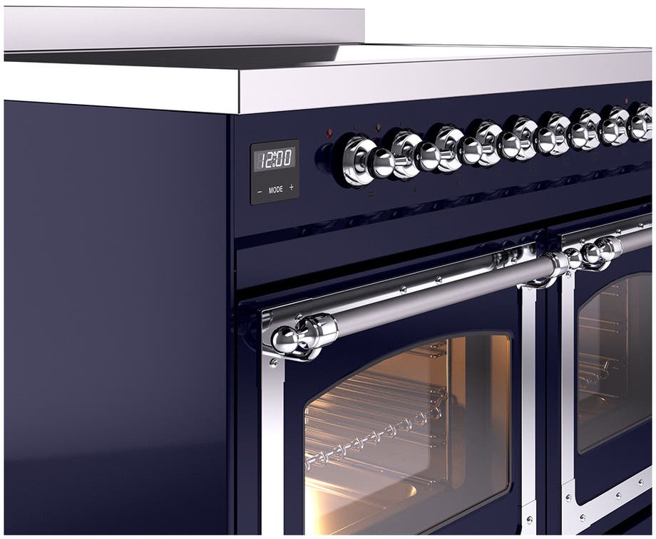 Ilve UNDI406NMPMGC Midnight Blue With Chrome Knobs