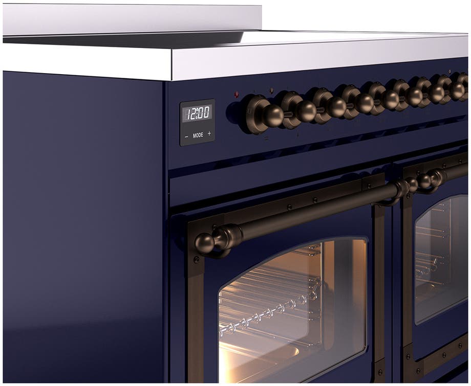 Ilve UNDI406NMPMGB Midnight Blue With Bronze Knobs