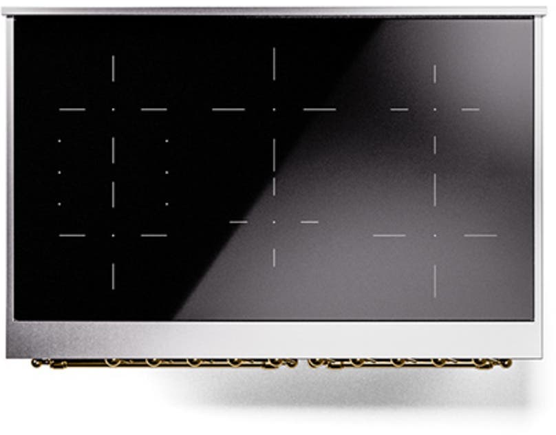 Ilve UNDI406NMPBUG Emerald Green With Brass Knobs