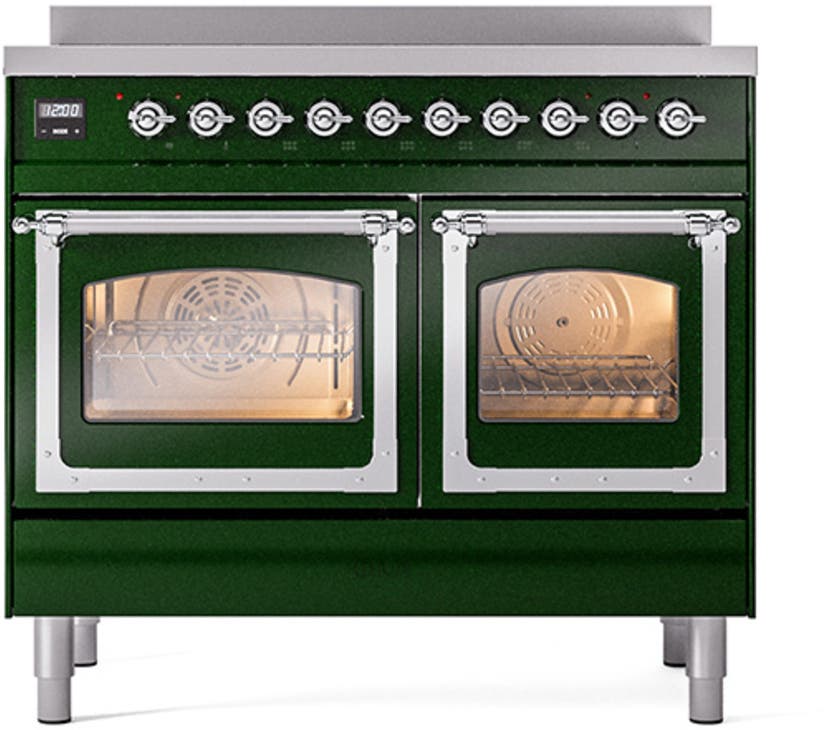 Ilve UNDI406NMPBUC Emerald Green With Chrome Knobs