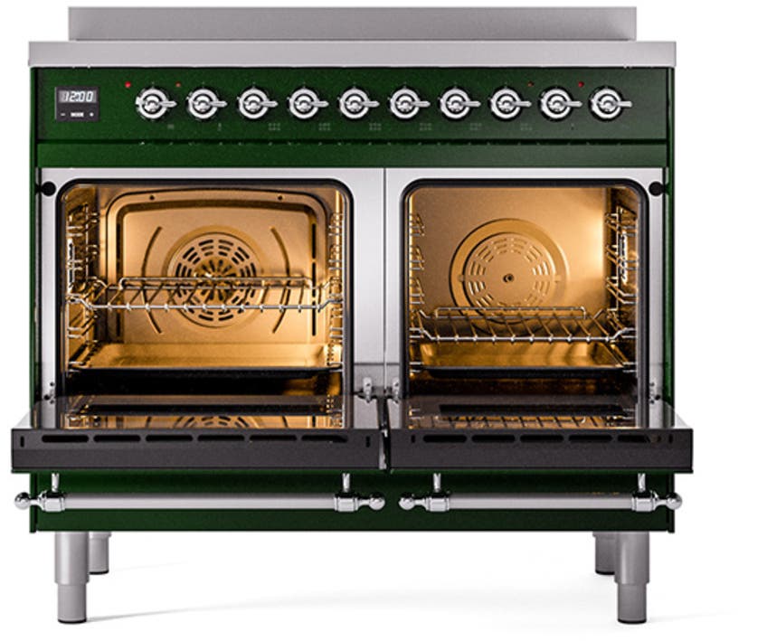 Ilve UNDI406NMPBUC Emerald Green With Chrome Knobs