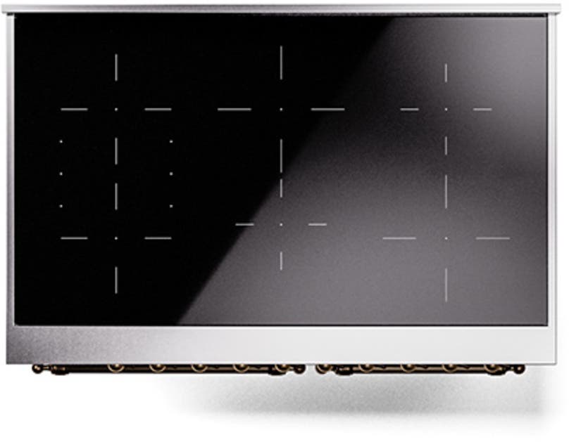 Ilve UNDI406NMPBKB Burgundy With Bronze Knobs