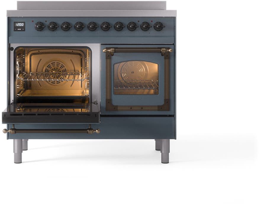 Ilve UNDI406NMPBGB Blue Grey With Bronze Knobs