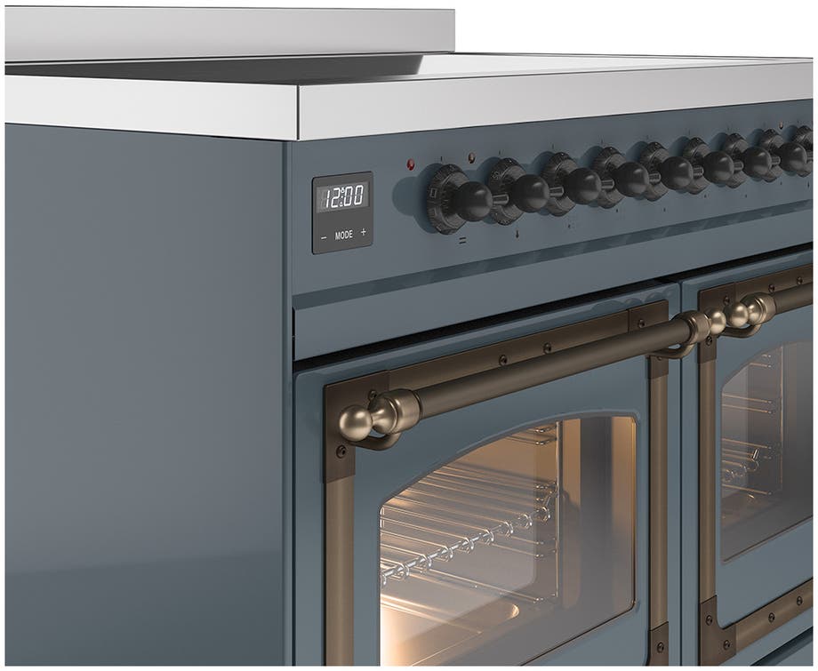 Ilve UNDI406NMPBGB Blue Grey With Bronze Knobs