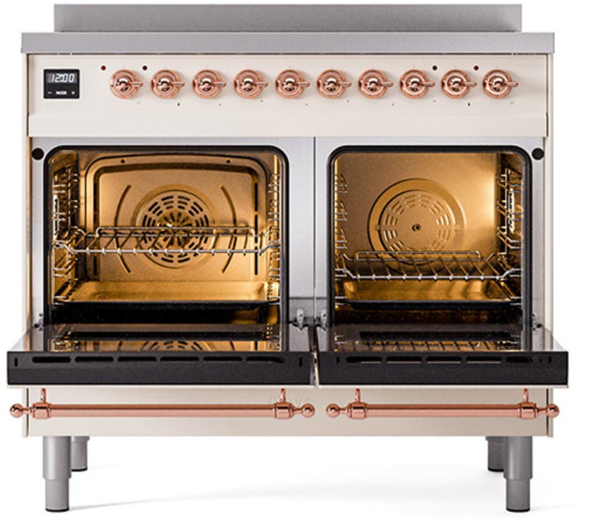 Ilve UNDI406NMPAWP Antique White With Copper Knobs