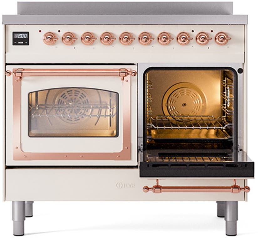 Ilve UNDI406NMPAWP Antique White With Copper Knobs