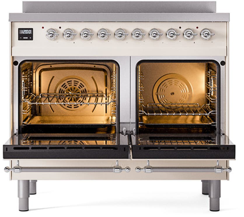 Ilve UNDI406NMPAWC Antique White With Chrome Knobs