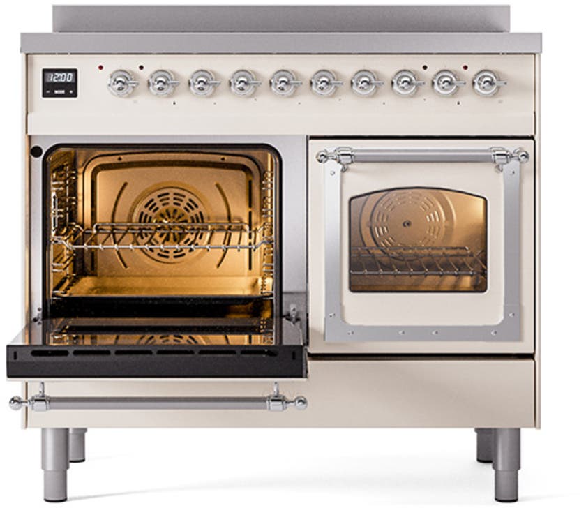 Ilve UNDI406NMPAWC Antique White With Chrome Knobs
