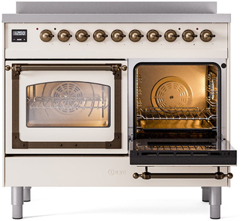 Ilve UNDI406NMPAWB Antique White With Bronze Knobs
