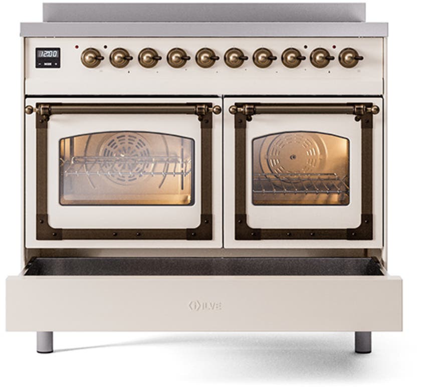 Ilve UNDI406NMPAWB Antique White With Bronze Knobs