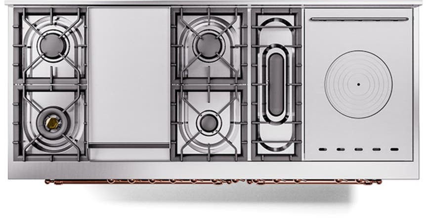Ilve UN60FSQNMPBKPLP Glossy Black With Copper Knobs, Liquid Propane