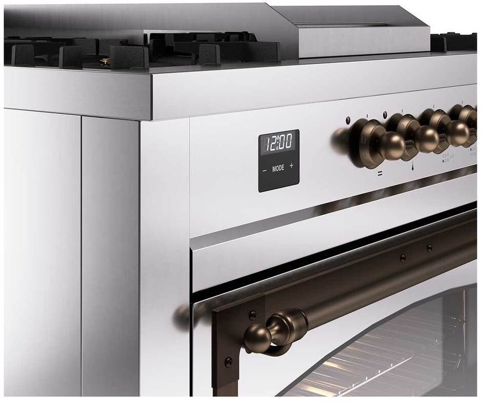 Ilve UN60FSNMPSSB Stainless Steel With Bronze Knobs, Natural Gas