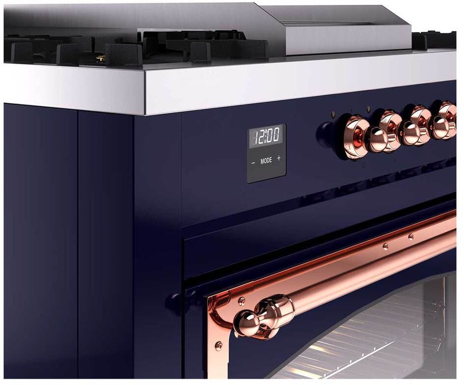 Ilve UN60FSNMPMBP Midnight Blue With Copper Knobs, Natural Gas