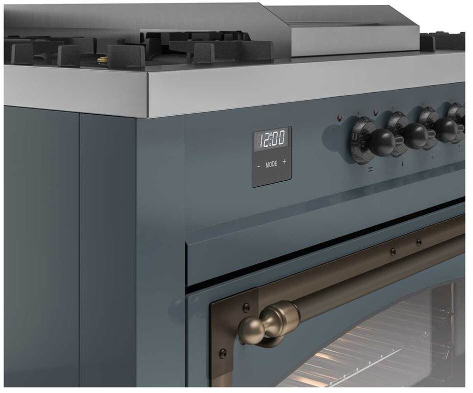 Ilve UN60FSNMPBGBLP Blue Grey With Bronze Knobs, Liquid Propane