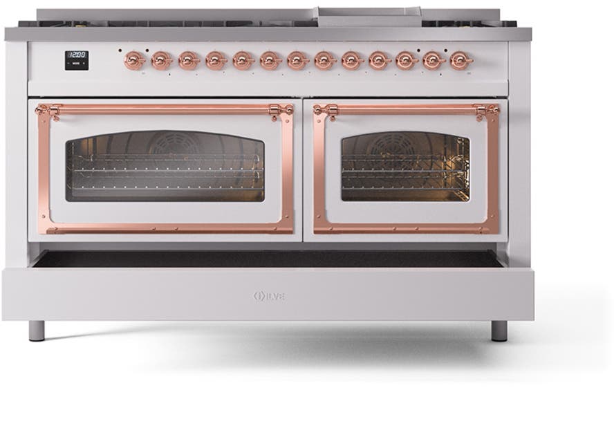 Ilve UN60FNMPWHP White With Copper Knobs, Natural Gas