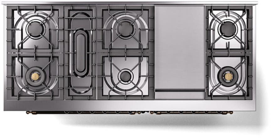 Ilve UN60FNMPMBB Midnight Blue With Bronze Knobs, Natural Gas