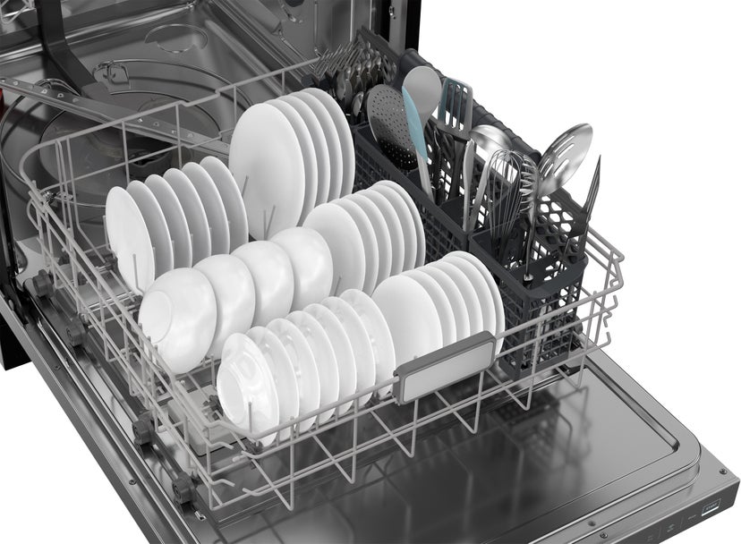 Sharp SDW6888JS 24 in. Slide-In Smart 42 dB Dishwasher: Stainless ...