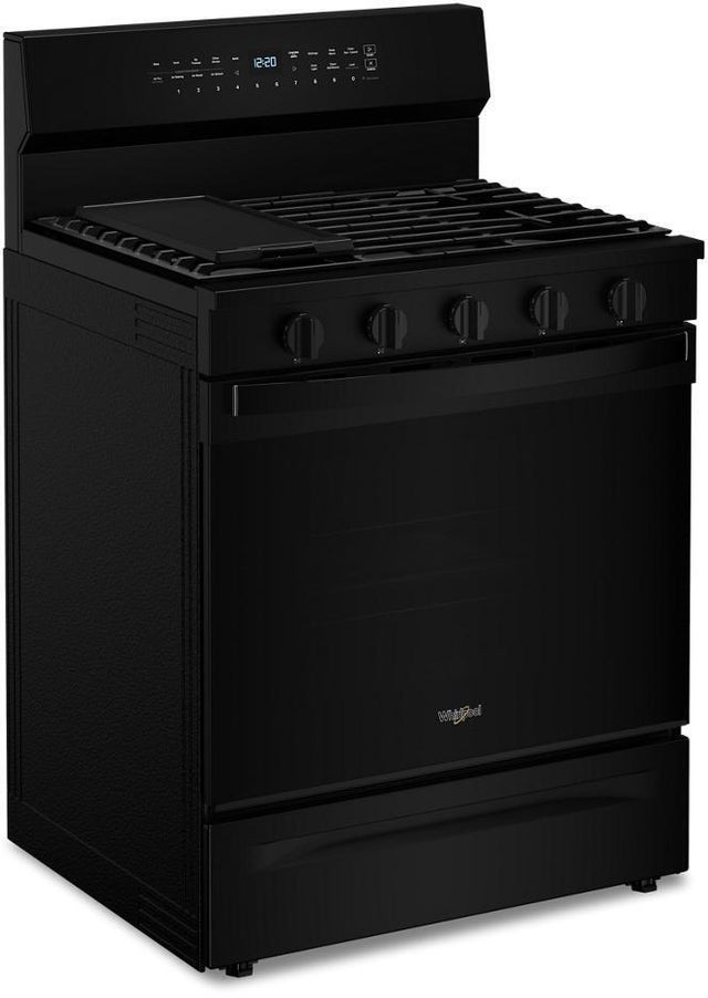 Whirlpool WFGS7530RB 30 Inch Smart Gas Range With Air Cooking technolog...