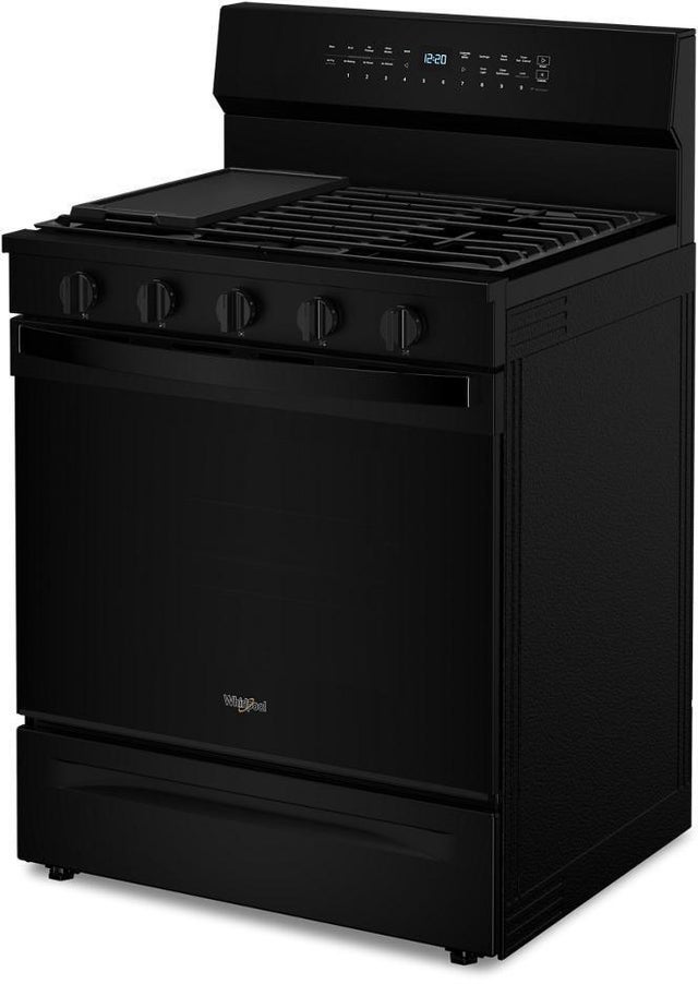 Whirlpool WFGS7530RB 30 Inch Smart Gas Range With Air Cooking technolog...