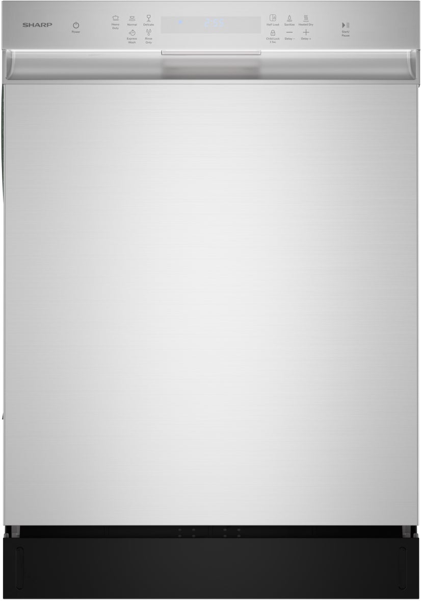 Sharp SDW6506JS 24 in. Slide-In Hybrid Dishwasher: Stainless Steel