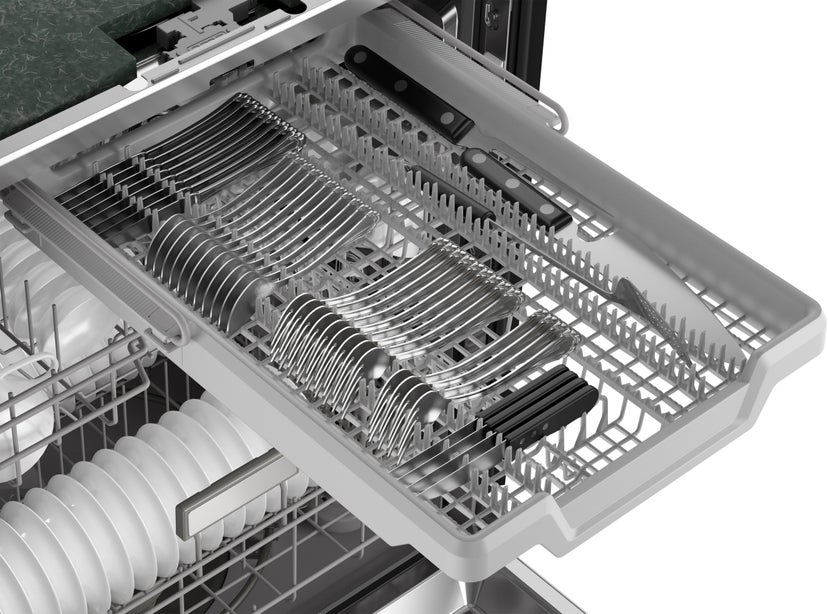 Sharp SDW6506JS 24 in. Slide-In Hybrid Dishwasher: Stainless Steel