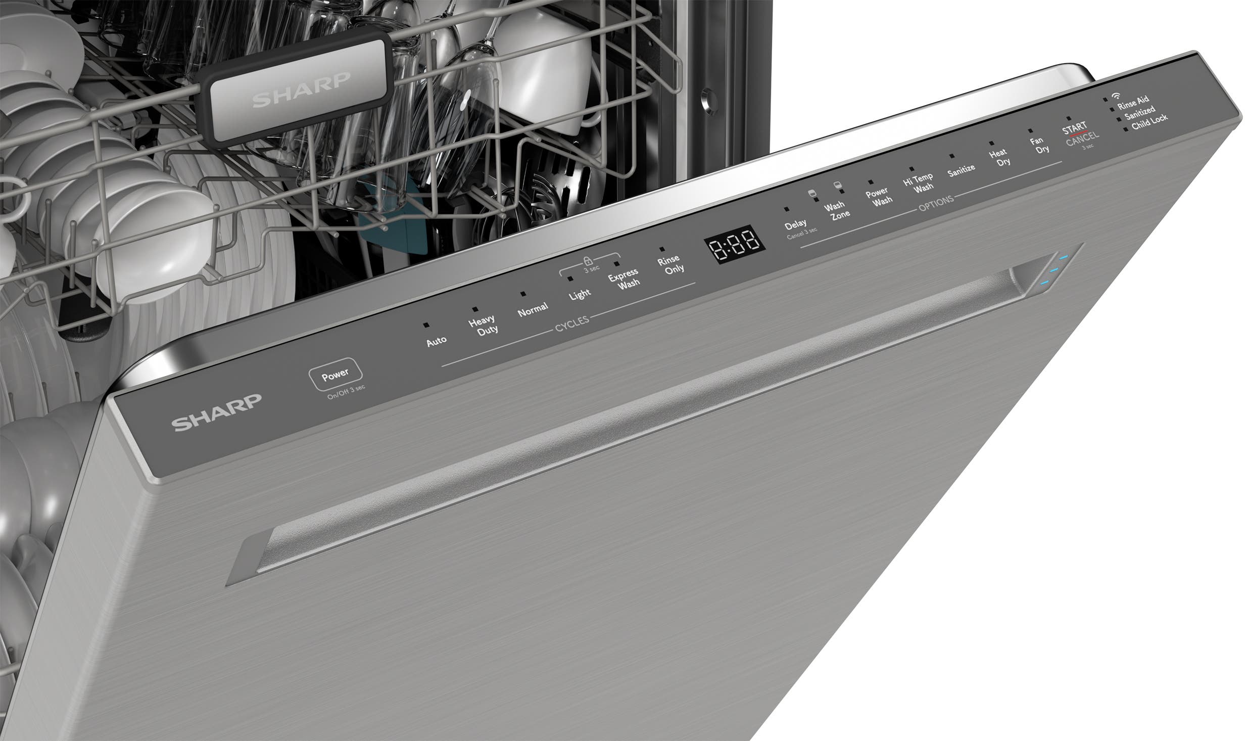 Sharp SDW6767HS Stainless Steel