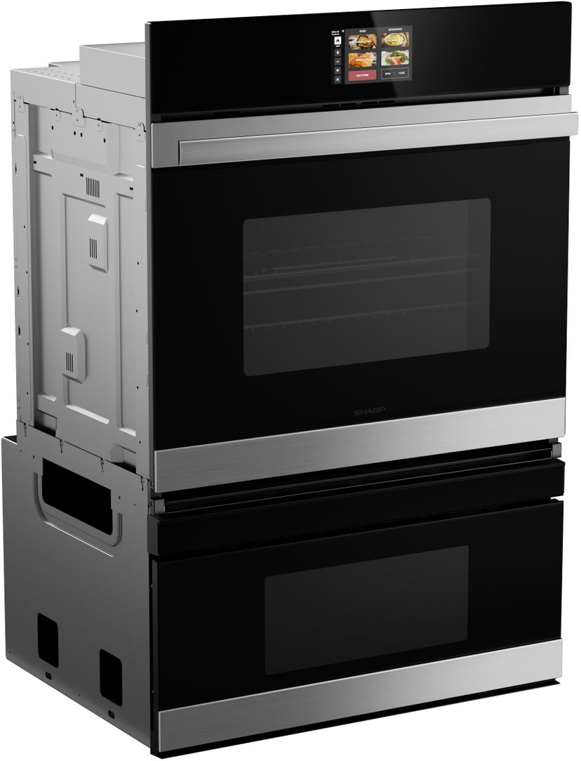 Sharp SWB3062GS 30 Inch Electric Convection Double Wall Oven: Stai...