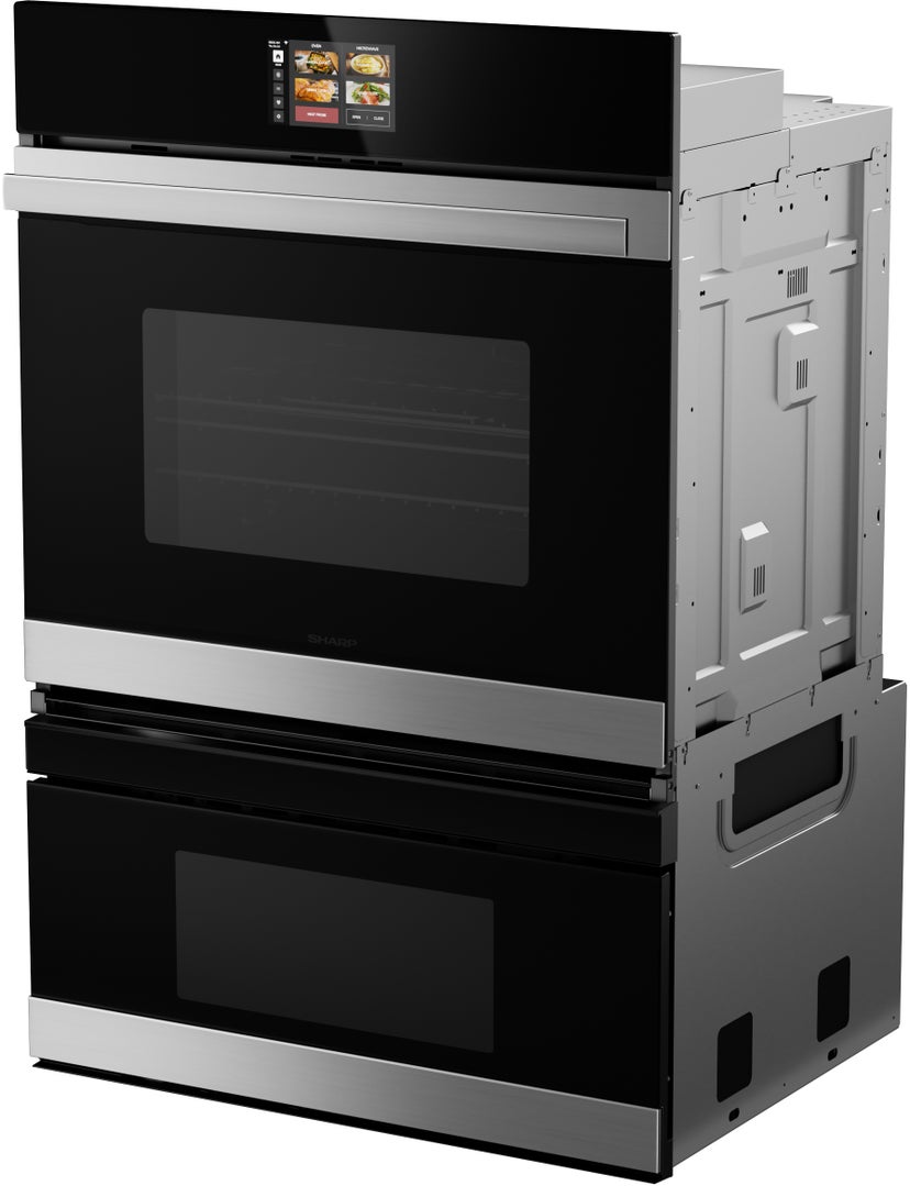 Sharp SWB3062GS 30 Inch Electric Convection Double Wall Oven: Stai...