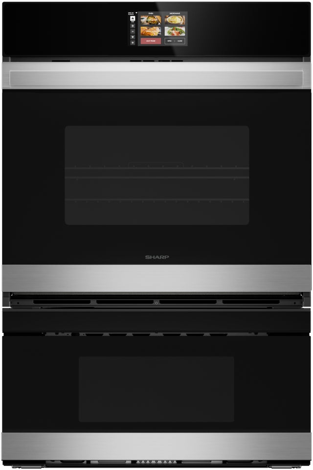 Sharp SWB3062GS 30 Inch Electric Convection Double Wall Oven: Stai...